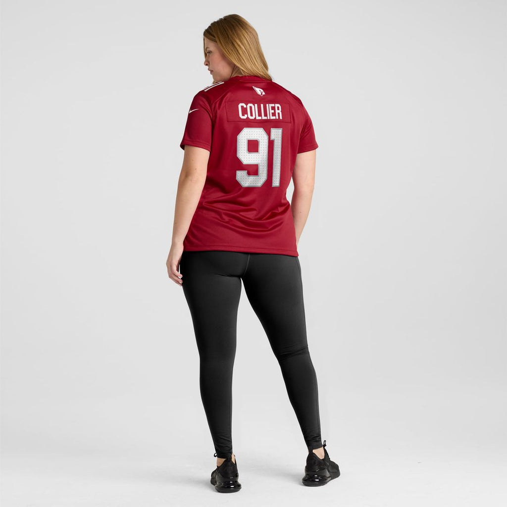 Women's Nike Arizona Cardinals L.J. Collier Cardinal Game NFL Jersey