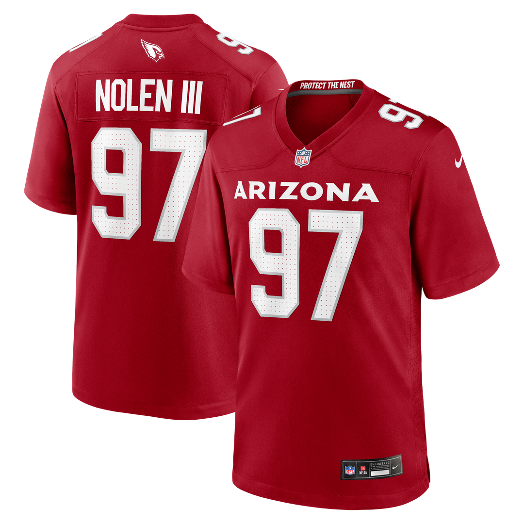 Men's Nike Arizona Cardinals Walter Nolen Cardinal Game Player NFL Jersey