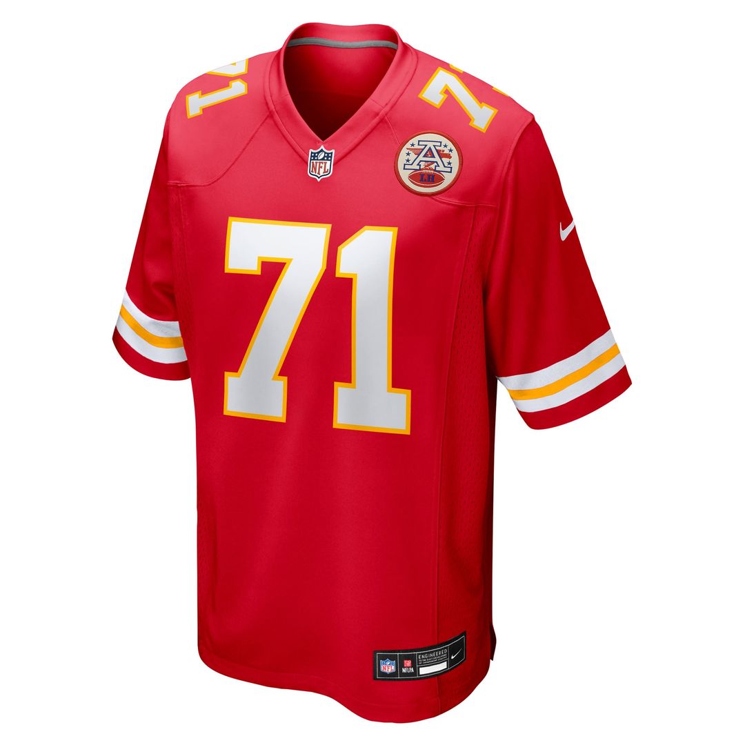 Men's Nike Kansas City Chiefs Josh Simmons Red Team Game NFL Jersey