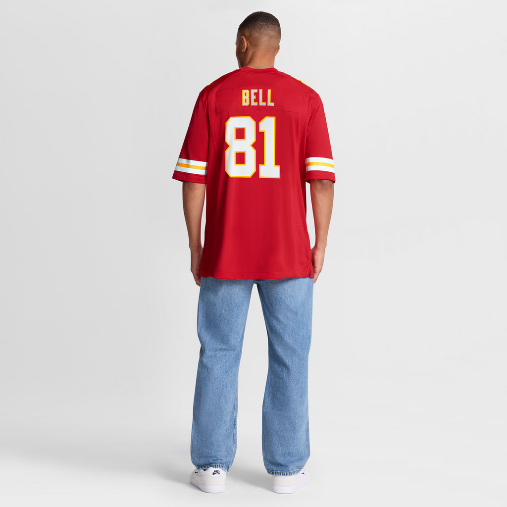Men's Nike Kansas City Chiefs Blake Bell Red Game Player NFL Jersey