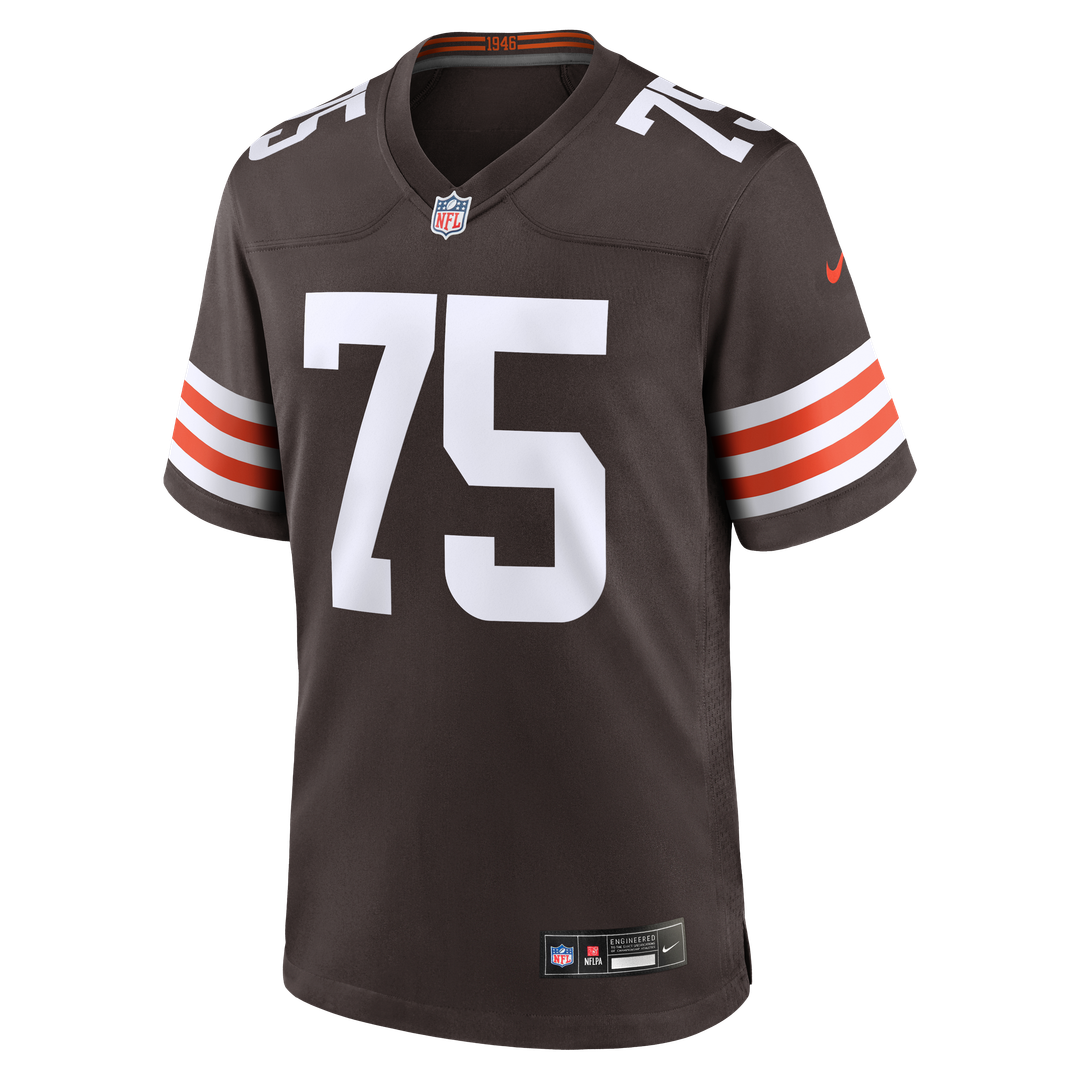 Men's Nike Cleveland Browns Joel Bitonio Brown Game NFL Jersey