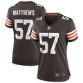 Women's Nike Cleveland Browns Clay Matthews Brown Game Retired Player NFL Jersey
