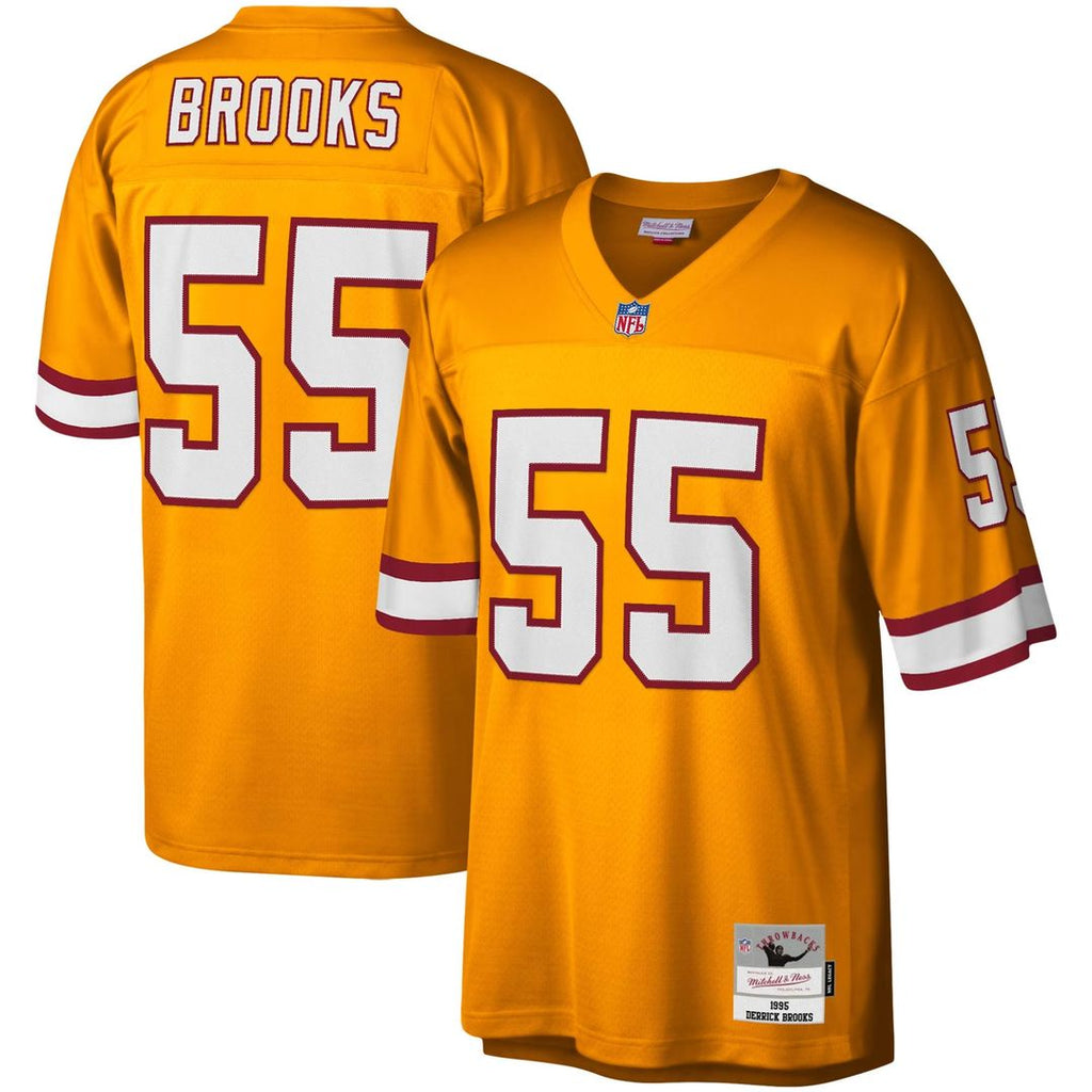 Men's Big & Tall Mitchell & Ness Tampa Bay Buccaneers Derrick Brooks Orange 1995 Legacy Retired Player NFL Jersey