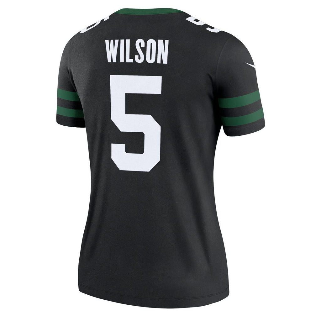 Women's Nike New York Jets Garrett Wilson Legacy Green Legend Player NFL Performance Top