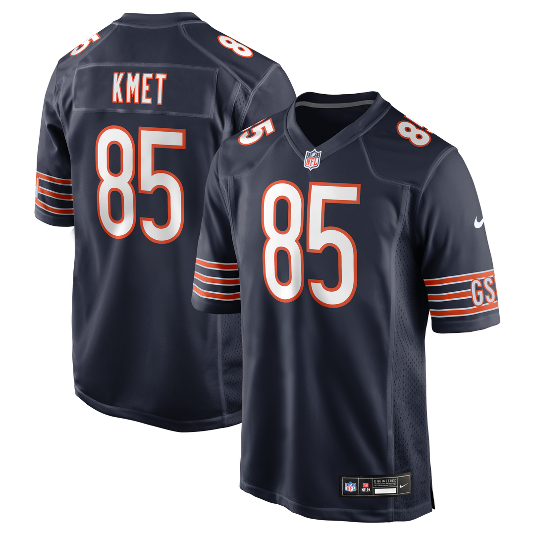 Men's Nike Chicago Bears Cole Kmet Navy Player Game NFL Jersey