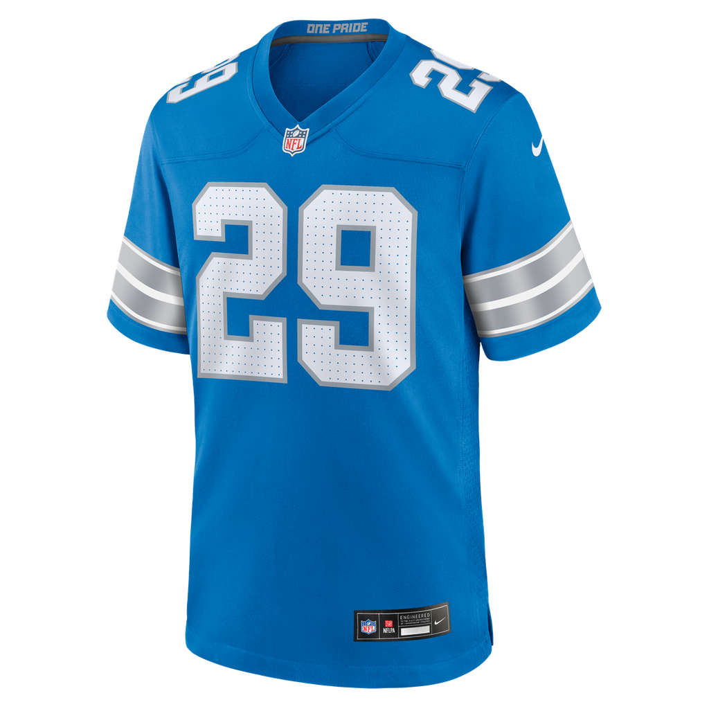 Men's Nike Detroit Lions Avonte Maddox Blue Team Game NFL Jersey