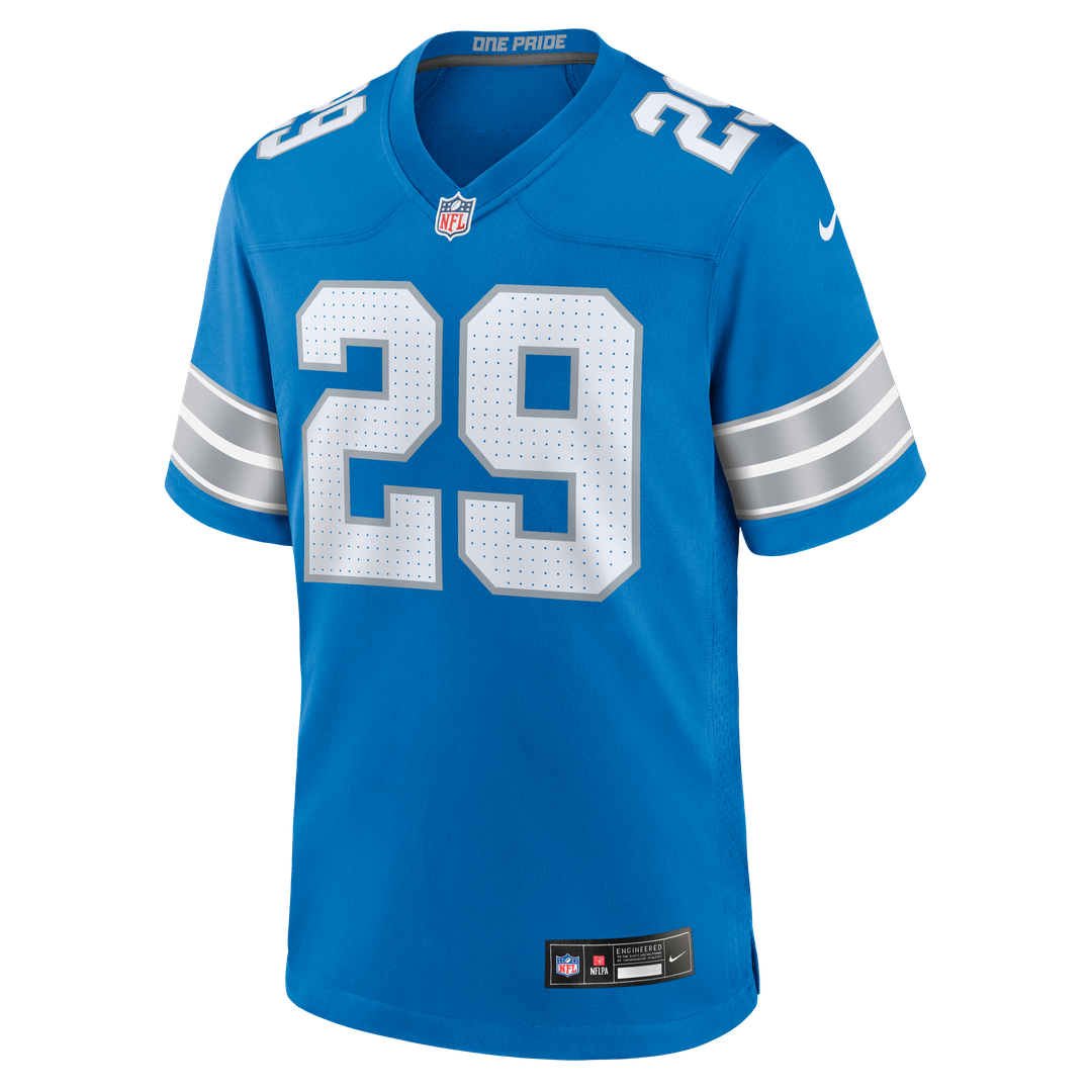 Men's Nike Detroit Lions Avonte Maddox Blue Team Game NFL Jersey
