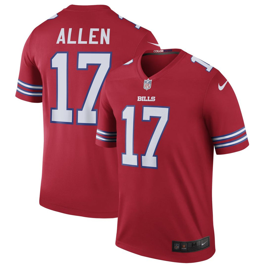 Men's Nike Buffalo Bills Josh Allen Red Legend Player NFL Performance Top