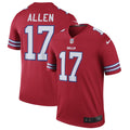 Men's Nike Buffalo Bills Josh Allen Red Legend Player NFL Performance Top
