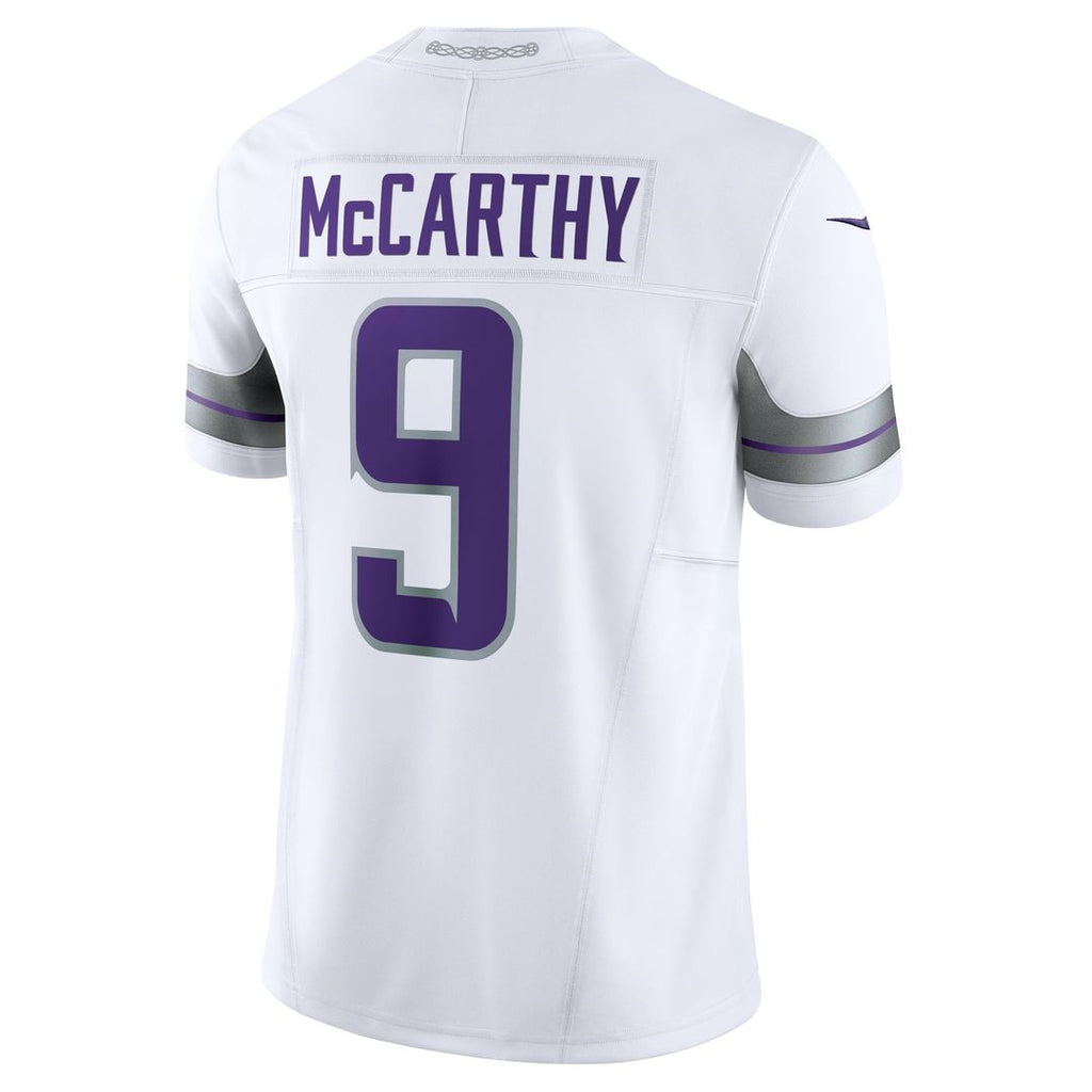 Men's Nike Minnesota Vikings J.J. McCarthy White Vapor F.U.S.E. Limited NFL Jersey