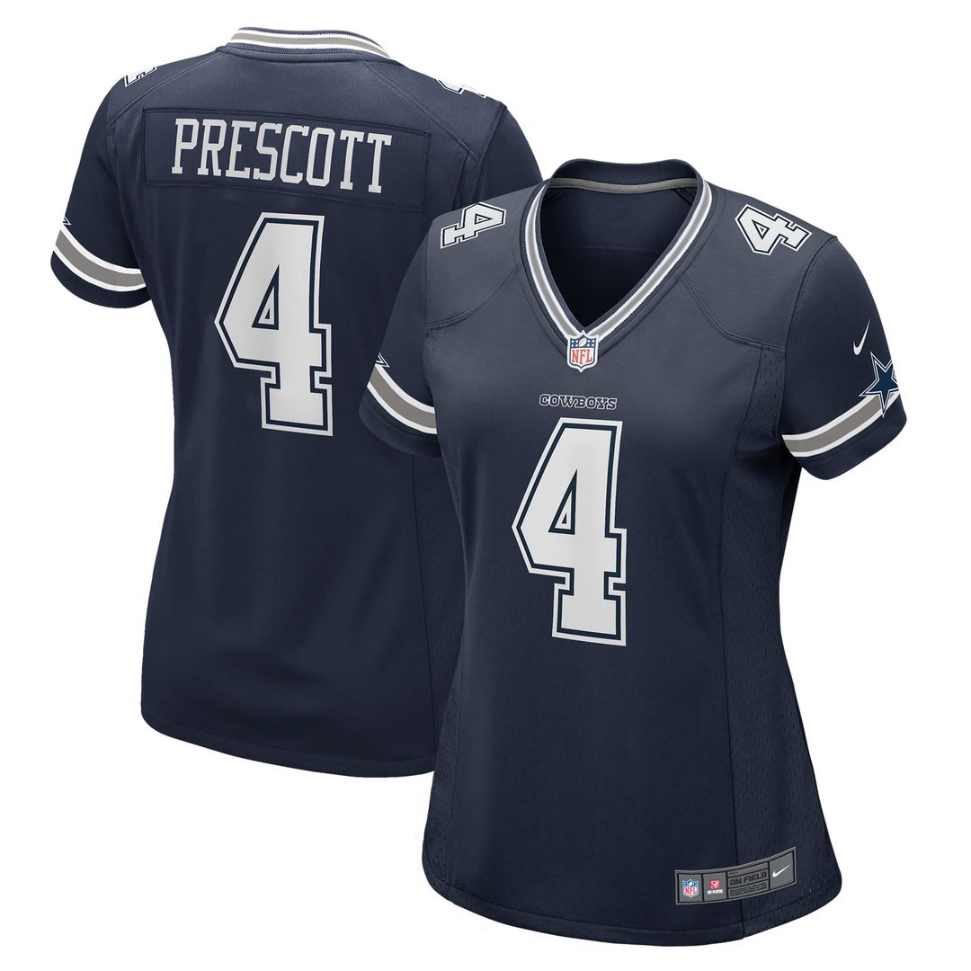 Women's Nike Dallas Cowboys Dak Prescott White Alternate Game NFL Jersey