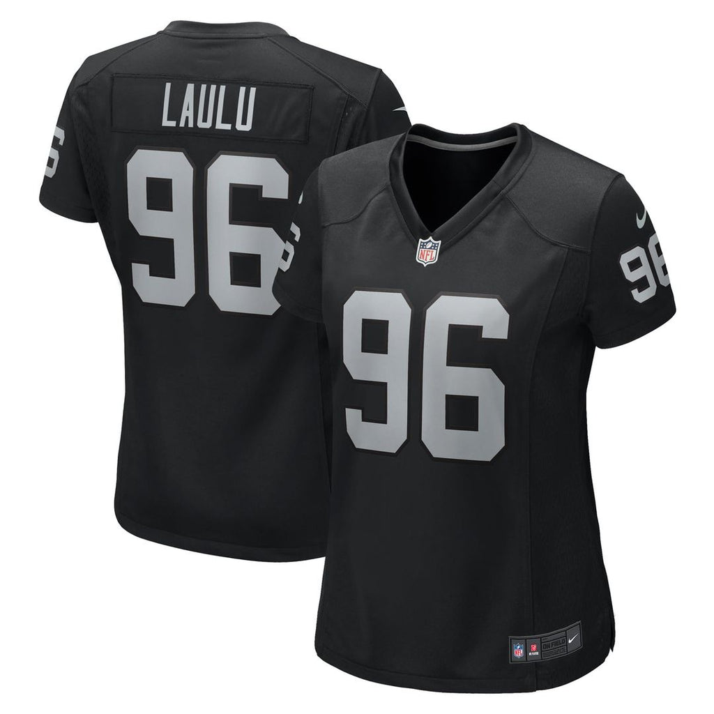 Women's Nike Las Vegas Raiders Jonah Laulu Black Game NFL Jersey