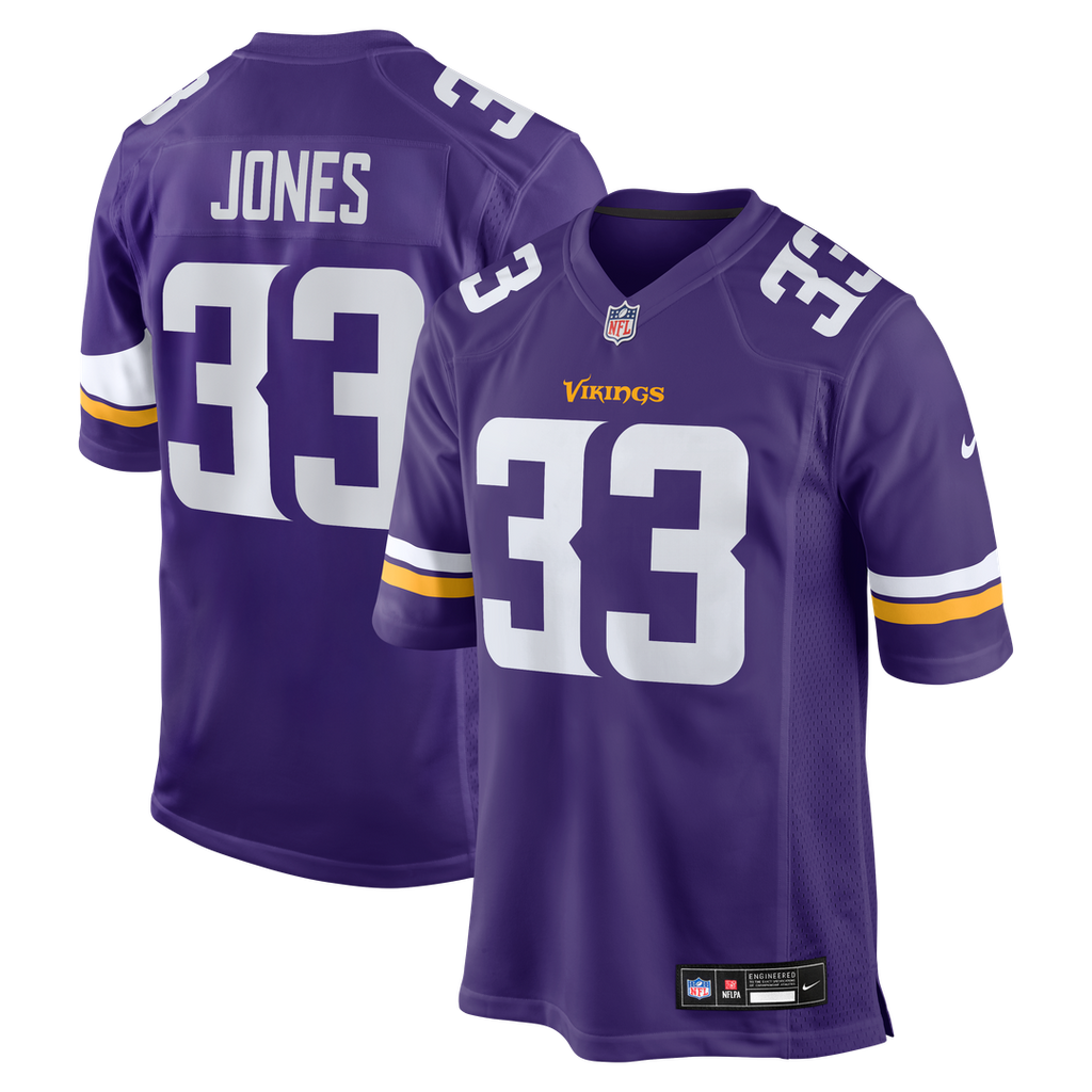Men's Nike Minnesota Vikings Aaron Jones Purple Game Player NFL Jersey