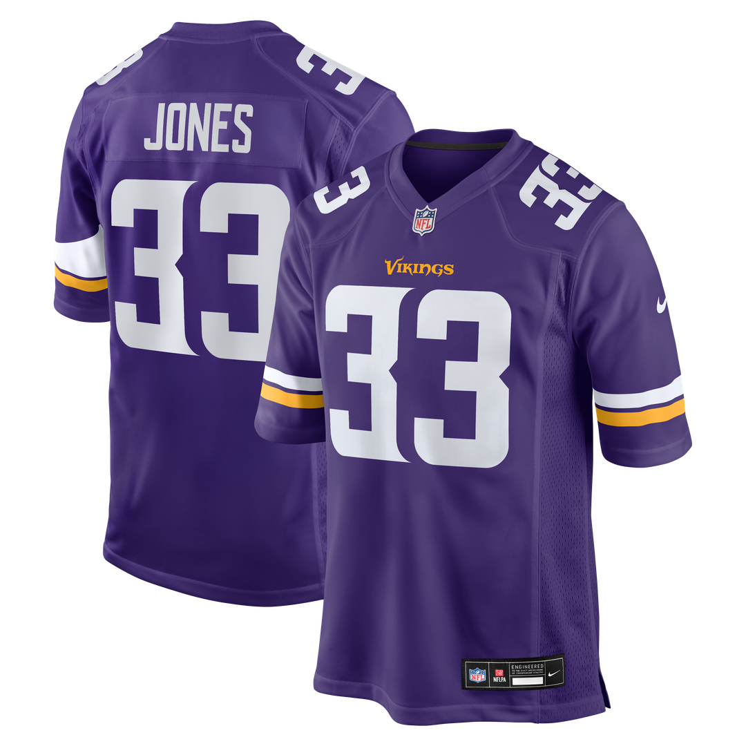 Men's Nike Minnesota Vikings Aaron Jones Purple Game Player NFL Jersey