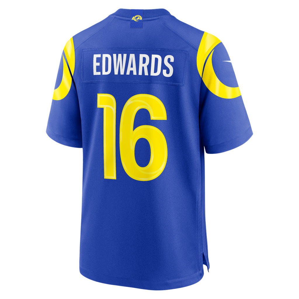 Men's Nike Los Angeles Rams Tru Edwards Royal Team Game NFL Jersey