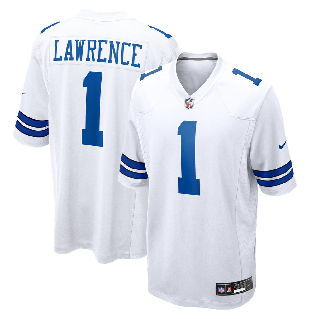 Men's Nike Dallas Cowboys Malachi Lawrence White Game NFL Jersey