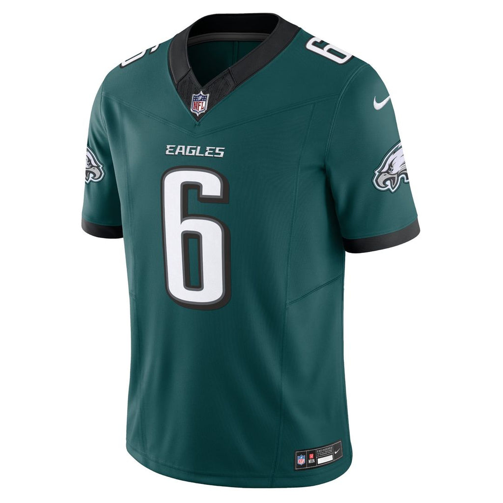 Men's Nike Philadelphia Eagles DeVonta Smith Midnight Green Vapor F.U.S.E. Limited NFL Jersey