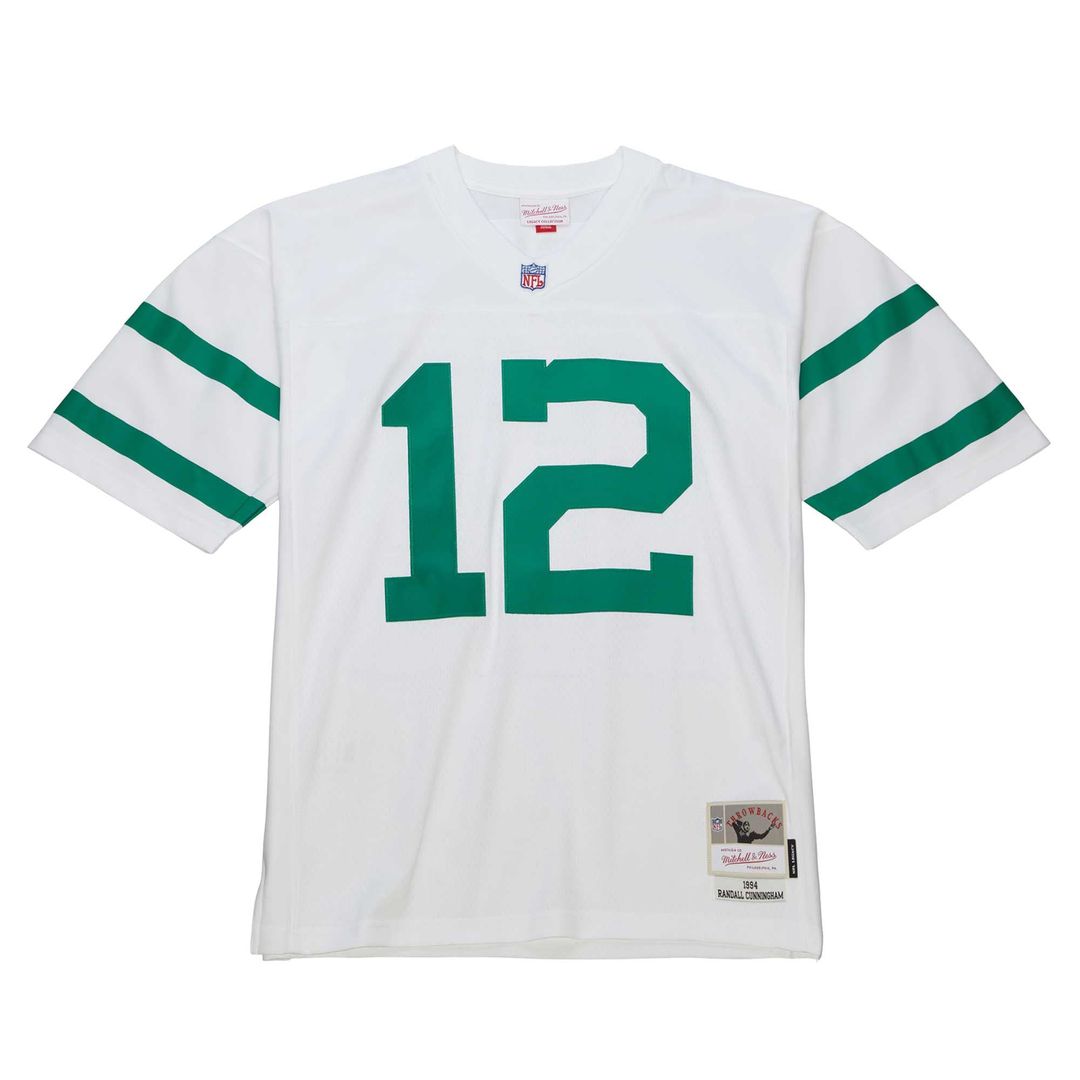 Men's Mitchell & Ness Philadelphia Eagles Randall Cunningham White Legacy Replica NFL Jersey