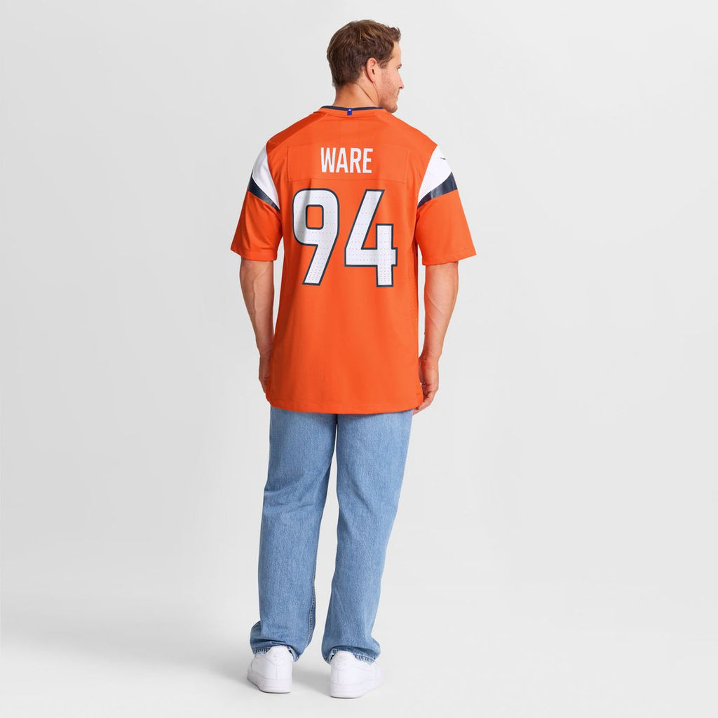 Men's Nike Denver Broncos DeMarcus Ware Orange Team Retired Game NFL Jersey