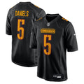 Men's Nike Washington Commanders Jayden Daniels Carbon Black Fashion NFL Jersey