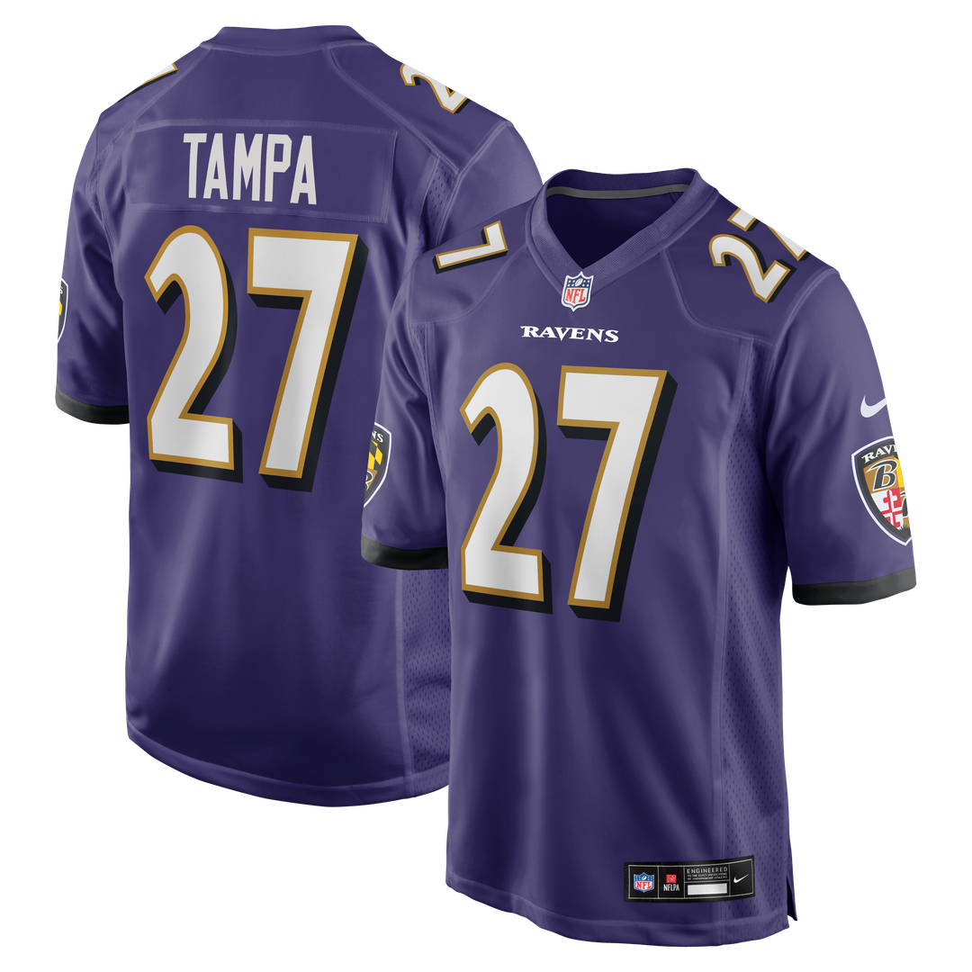 Men's Nike Baltimore Ravens T.J. Tampa Purple Team Game NFL Jersey