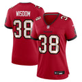 Women's Nike Tampa Bay Buccaneers Rashad Wisdom Red Team Game NFL Jersey
