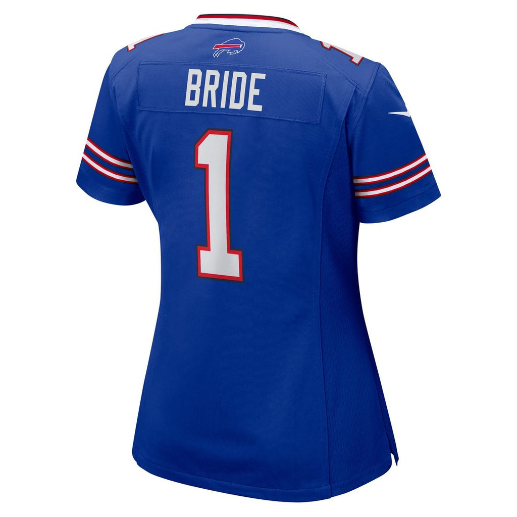 Women's Nike Buffalo Bills Number 1 Bride Royal Game NFL Jersey
