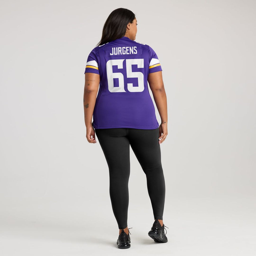Women's Nike Minnesota Vikings Michael Jurgens Purple Game NFL Jersey