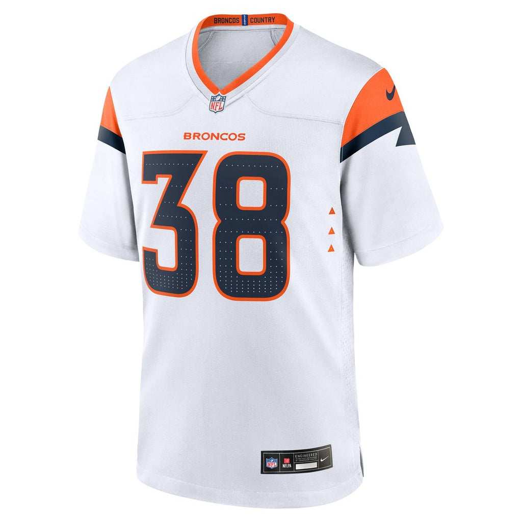 Men's Nike Denver Broncos Jaleel McLaughlin Orange Team Game NFL Jersey