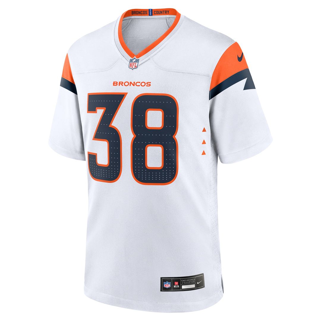 Men's Nike Denver Broncos Jaleel McLaughlin Orange Team Game NFL Jersey