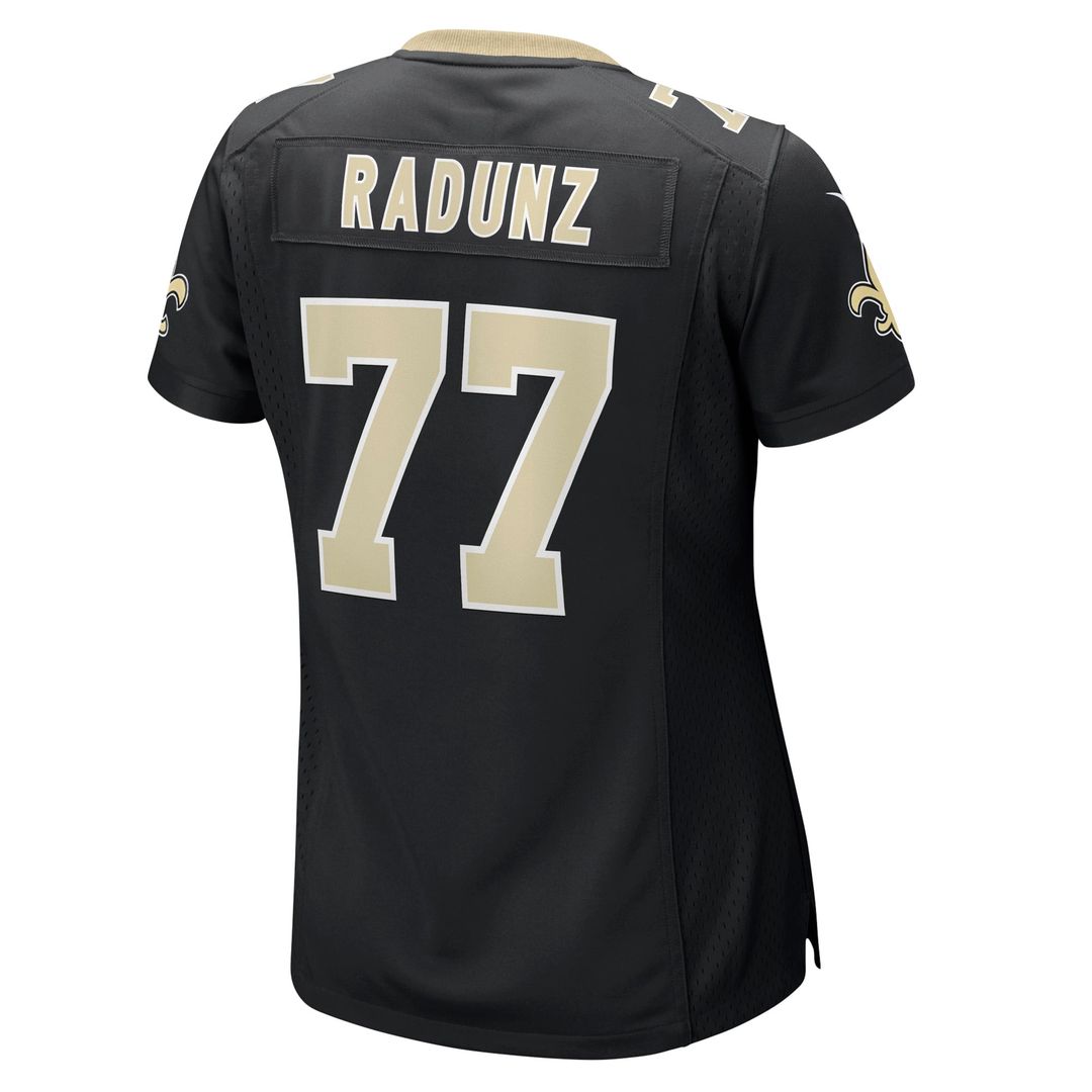 Women's Nike New Orleans Saints Dillon Radunz Black Team Game NFL Jersey