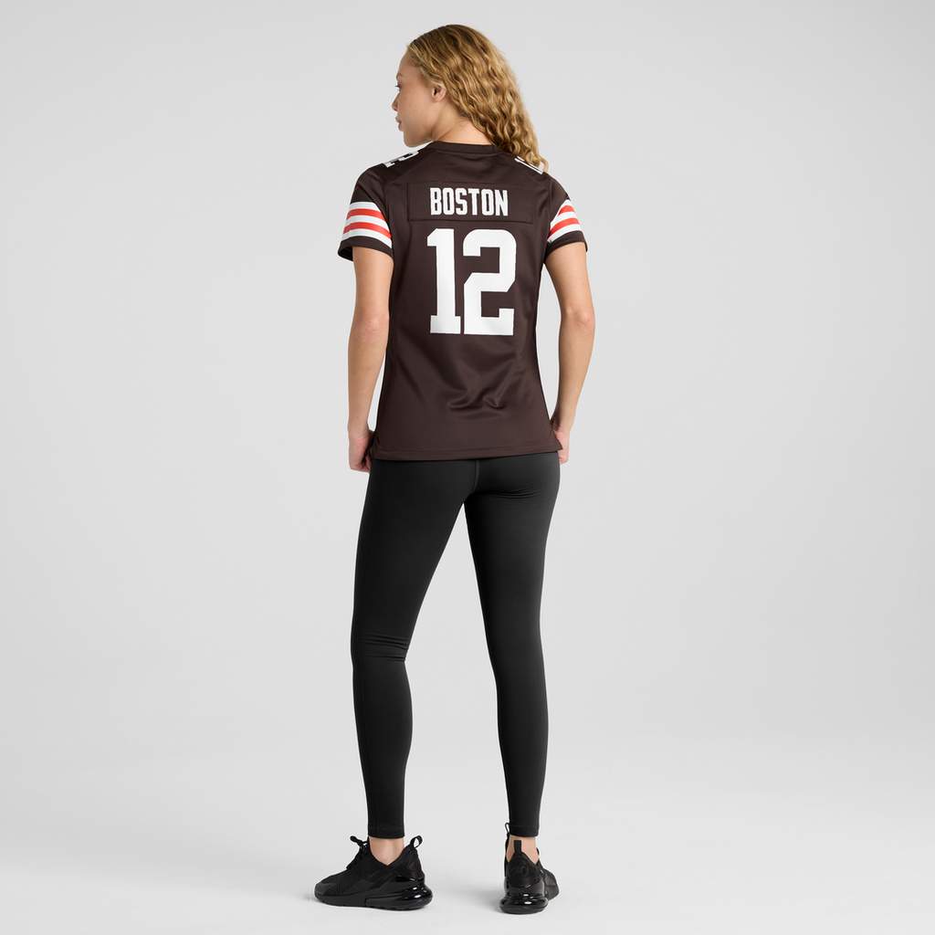 Women's Nike Cleveland Browns Denzel Boston Brown Team Game NFL Jersey