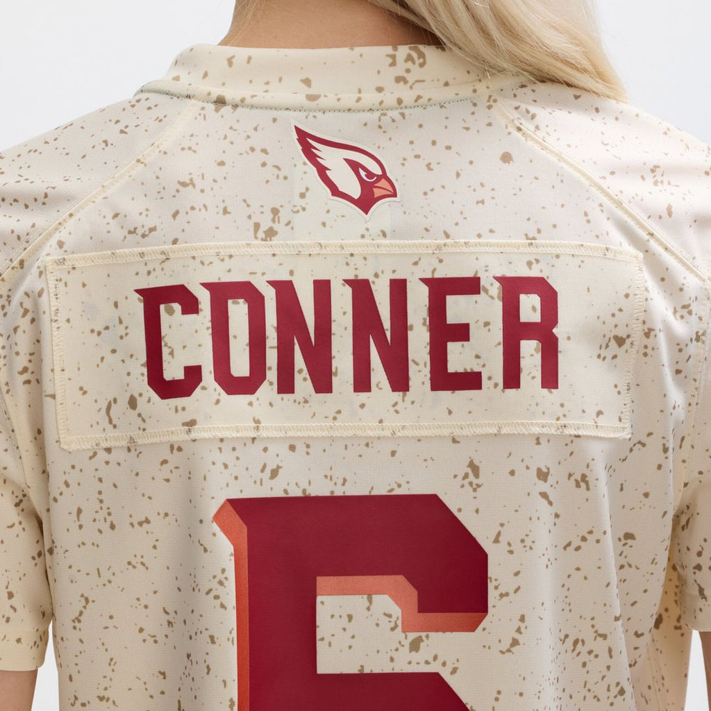 Women's Nike Arizona Cardinals James Conner Natural 2025 Rivalries Collection Game NFL Jersey
