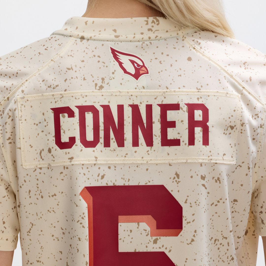 Women's Nike Arizona Cardinals James Conner Natural 2025 Rivalries Collection Game NFL Jersey