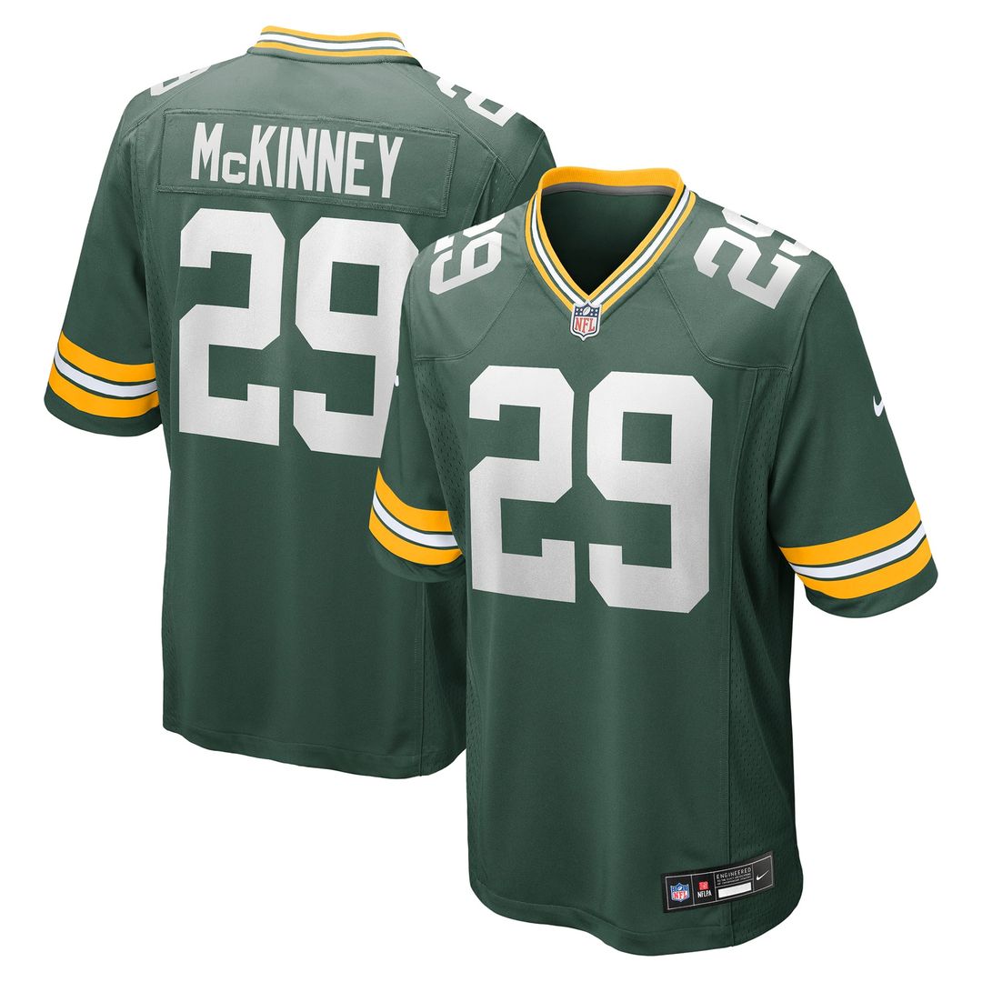 Men's Nike Green Bay Packers Xavier McKinney Green Team Game NFL Jersey