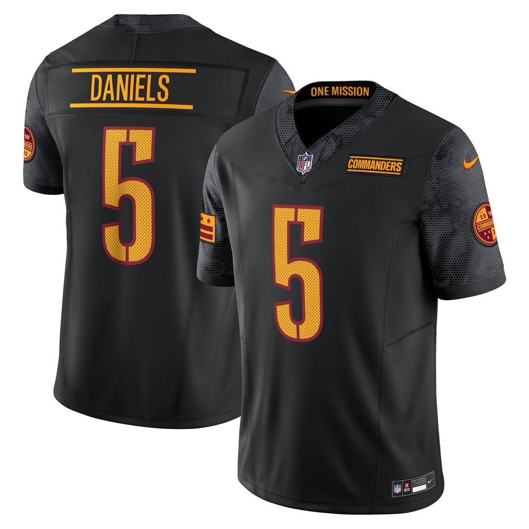 Men's Nike Washington Commanders Jayden Daniels Burgundy Vapor F.U.S.E. Limited NFL Jersey