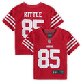 Toddler Nike San Francisco 49ers George Kittle Scarlet Game NFL Jersey