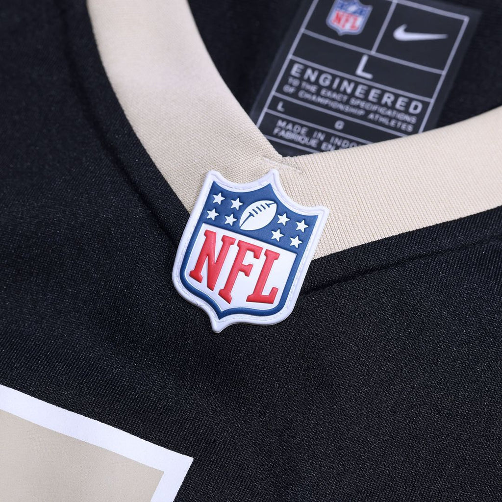 Men's Nike New Orleans Saints Taliese Fuaga Black Player Game NFL Jersey