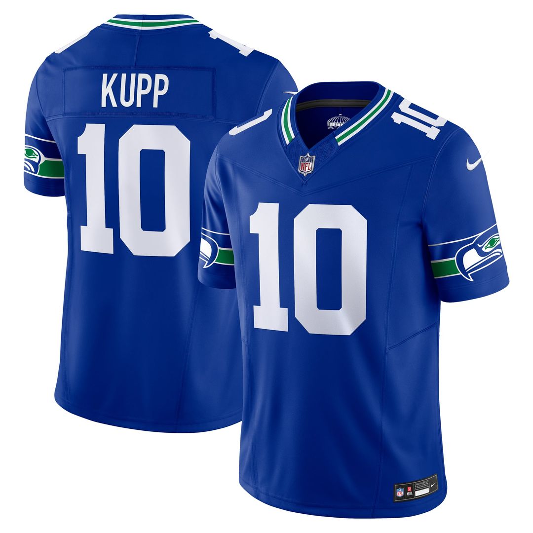 Men's Nike Seattle Seahawks Cooper Kupp Royal Alternate Vapor F.U.S.E. Limited NFL Jersey