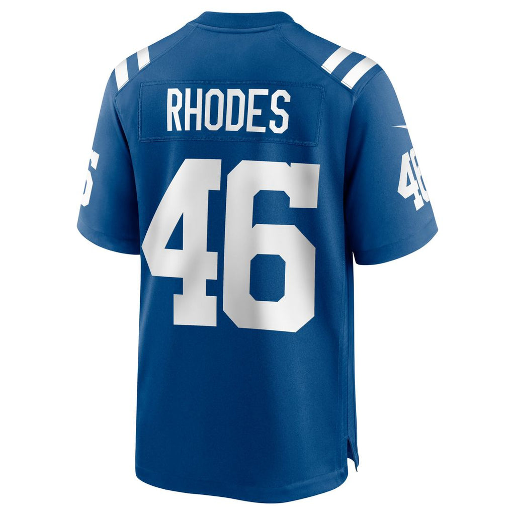 Men's Nike Indianapolis Colts Luke Rhodes Royal Game NFL Jersey