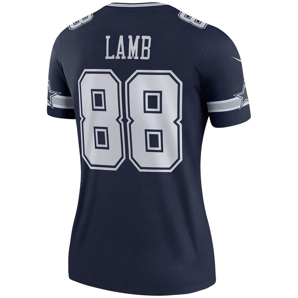 Women's Nike Dallas Cowboys CeeDee Lamb White Legend Player NFL Performance Top