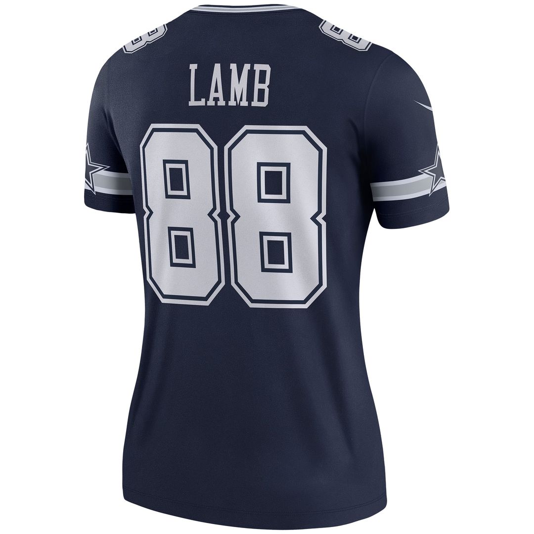 Women's Nike Dallas Cowboys CeeDee Lamb White Legend Player NFL Performance Top