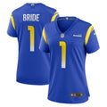 Women's Nike Los Angeles Rams Number 1 Bride Royal Game NFL Jersey