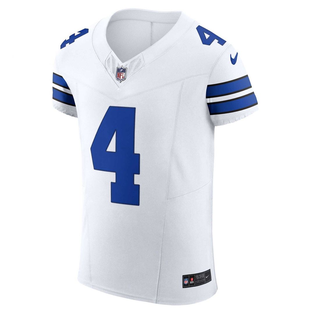 Men's Nike Dallas Cowboys Dak Prescott White Vapor F.U.S.E. Elite NFL Jersey