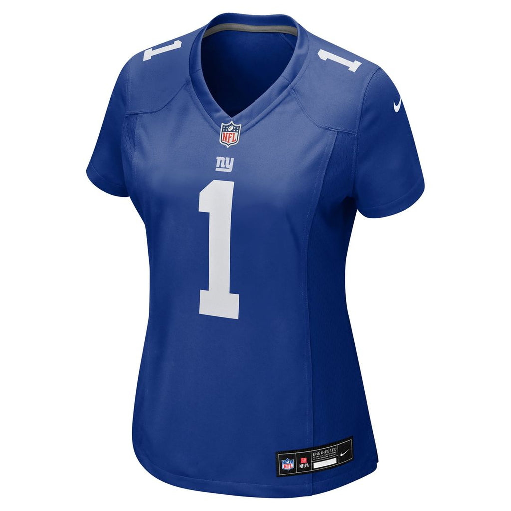 Women's Nike New York Giants Malik Nabers Royal Game NFL Jersey
