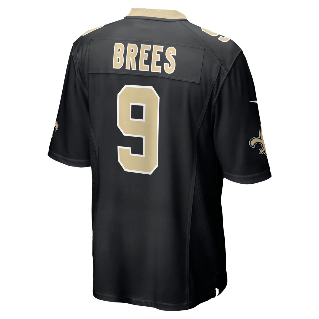 Men's Nike New Orleans Saints Drew Brees Black Team Game NFL Jersey
