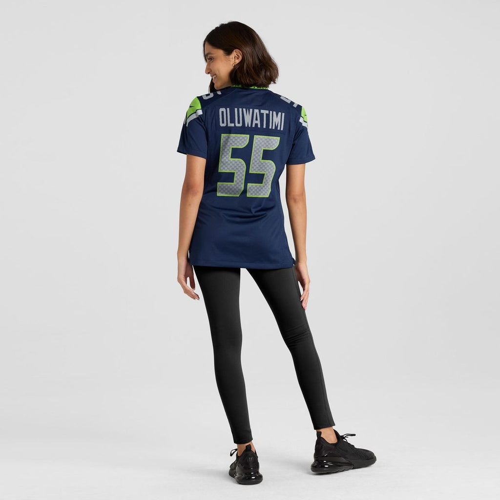 Women's Nike Seattle Seahawks Olu Oluwatimi College Navy Team Game NFL Jersey