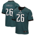 Youth Nike Philadelphia Eagles Saquon Barkley Midnight Green Team Game NFL Jersey