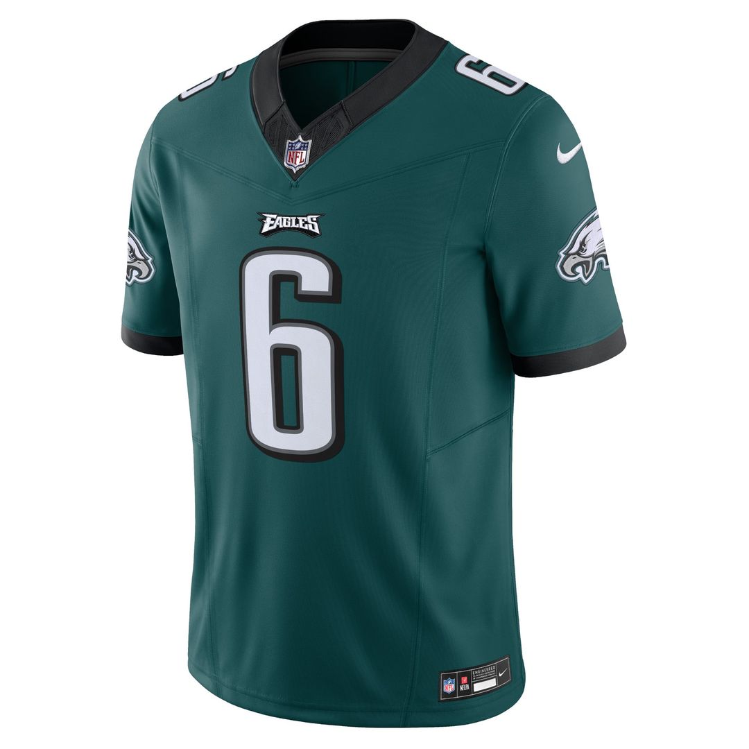 Men's Nike Philadelphia Eagles DeVonta Smith Green Vapor F.U.S.E. Limited NFL Jersey