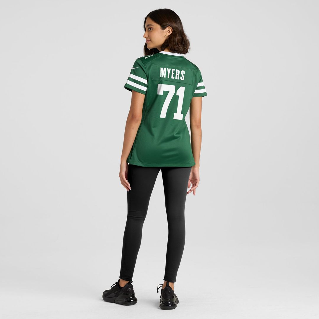 Women's Nike New York Jets Josh Myers Legacy Green Game NFL Jersey